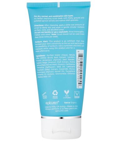Epicuren Discovery Fine Herbal Facial Scrub - Apricot 2.5 Fl Oz | Exfoliating Skincare for Radiant Skin - Shop Worldwide - Buy Online on GoSupps.com