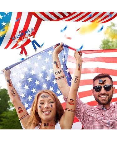 Patriotic 4th of July Temporary Tattoos - Complete Independence Day Collection - Buy Online on GoSupps.com