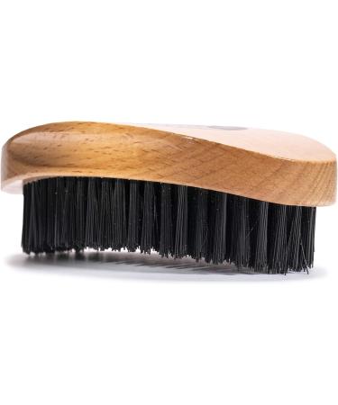 Vegan Beard Brush for Men - Synthetic Bristle, Natural Beech Wood Handle - Cruelty-Free - Buy Online on GoSupps.com