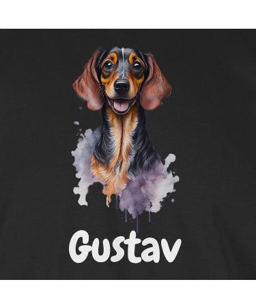 Personalized Dachshund T-Shirt for Dog Owners | Shirtracer Gift | Custom Name Men's Tee - Black L - Buy Online on GoSupps.com