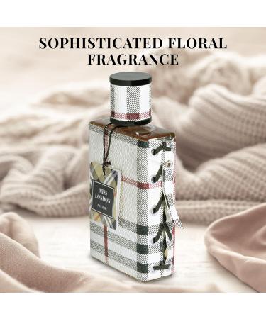 Miss London for Women Eau De Parfum - Honeysuckle Rose Jasmine Peony - Elegant Blends with Floral Citrus & Woody Note - Fresh & Feminine Scent - 100ml Bottle for Daily Wear & Special Occasions - Buy Online on GoSupps.com