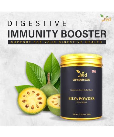 Poudre de fruit Ved Bilva Aegle Marmelos Correa 100% pure propre et naturelle 100 g (approvisionnement pour 35 jours) - Buy Online on GoSupps.com