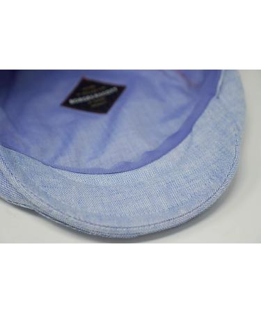 Borges & Scott Irish Linen Flat Cap Large - Summer Blues - Buy Online on GoSupps.com
