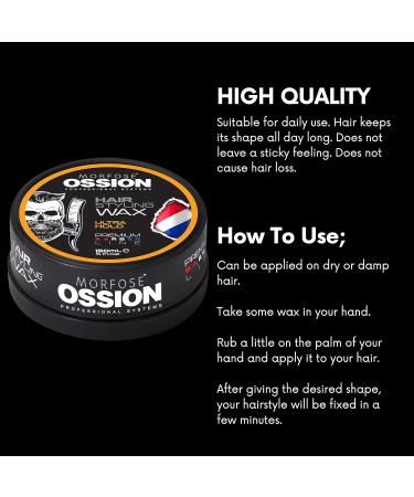 Morfose Barber Wax Ultra Hold | Premium Hair Styling Wax for Men | Natural Shine & Easy Application - Buy Online on GoSupps.com