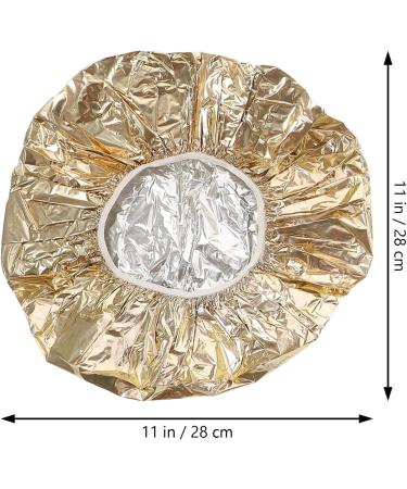 CLISPEED Lot de 4 Bonnets Chauffants en Aluminium pour Soins Capillaires 28 CM 2 Argent s 2 Dor s Bonnets de Protection du Cuir Chevelu R utilisables pour Salon de Coiffure et Usage - Buy Online on GoSupps.com