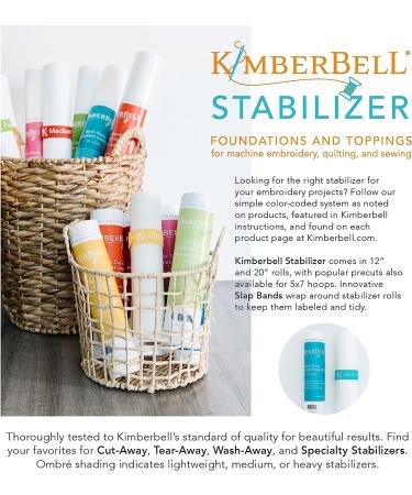 Kimberbell Wash Away Sticky Back Stabilizer 12x5 Yd Roll - Water Soluble for Machine Embroidery, Sewing, Quilting, Appliqu s, Lace & Crafting - Buy Online on GoSupps.com