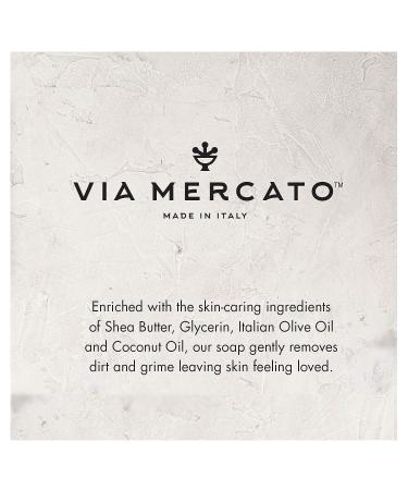 Via Mercato Italian Soap Bar (200 g) No. 4 - Violets, Magnolia & Amber Scented Bar Soap - Buy Online on GoSupps.com