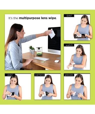 400 Lens Wipes - Pre-Moistened Eye Glasses Cleaner for Sunglasses, Electronics & Camera | Streak-Free Cleaning - Buy Online on GoSupps.com