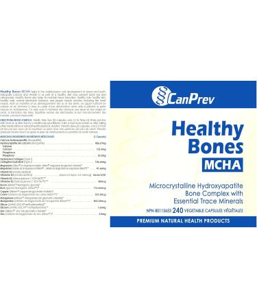 CanPrev Healthy Bones MCHA | 240 Capsules | Bone Complex with Essential Trace Minerals 240 count (Pack of 1) - Buy Online on GoSupps.com