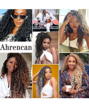 Goddess Locs Crochet Hair 18 River Locs 5 Packs Prelooped | Faux Boho Hippie Braids with Curly Ends | Lightweight & Itch-Free - Buy Online on GoSupps.com