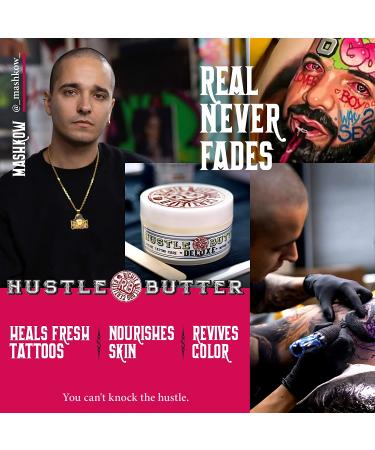 Hustle Butter Tattoo Aftercare 1 fl oz - Vegan Tattoo Balm for Healing, Protection, and Rejuvenation - Buy Online on GoSupps.com