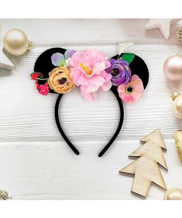 JUTTIRA Flowers Mouse Ears Headband - Floral Headwear for Kids & Adults - Buy Online on GoSupps.com