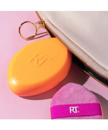 Real Techniques Miracle 2-In-1 Powder Puff + Travel Case Dual-Sided Makeup Blending Puff Elastic Band Precision Makeup Sponge and Powder Puff For Liquid Cream and Powders Travel Case 2 Count 1/Miracle 2-In-1 Powder Puff + Case - Buy Online on GoSupps.com