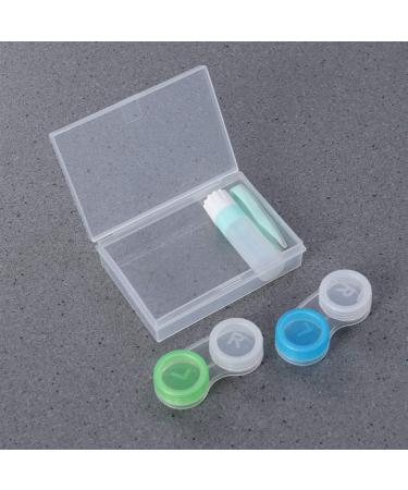 SUPVOX 2 Pack Travel Contact Lens Case with Clip Applicator & Solution Bottle - Green | International Shipping Available - Buy Online on GoSupps.com