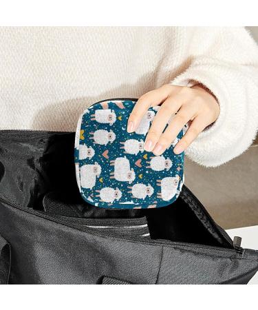 Womens Bonds Storage Pockets Stillpad Holder - Sheep Pattern Portable Period Kit Bag | Feminine Product Bag for Women & Girls - Buy Online on GoSupps.com