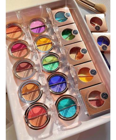 Eyeshadow XIXIAN Double Colors Eyeshadow Palette High Pigmented Glitter Matte Eyes Shadow Portable 06 1 count (Pack of 1) - Buy Online on GoSupps.com