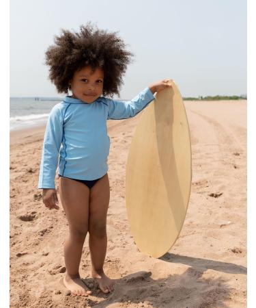 Leveret Long Sleeve Baby Boys Girls Rash Guard Sun Shirt UPF 50+ (12M-5T) Blue - Buy Online on GoSupps.com