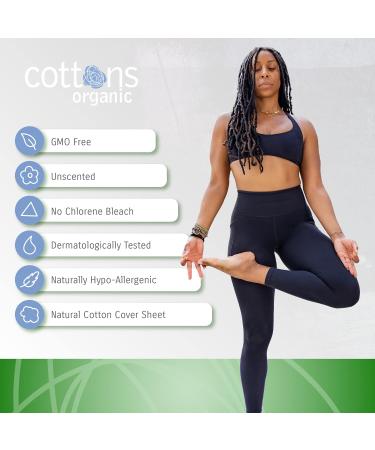 Cottons Maternity Pads with Wings - 10 Individually Wrapped, Organic, Unscented, Chlorine-Free - Heavy Absorbency | Single Pack - Buy Online on GoSupps.com