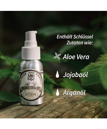 MR Bear Family Bart Cream for Men - Moisturizing Vegan Beard Balm - Citrus Scent - 50ml - Buy Online on GoSupps.com