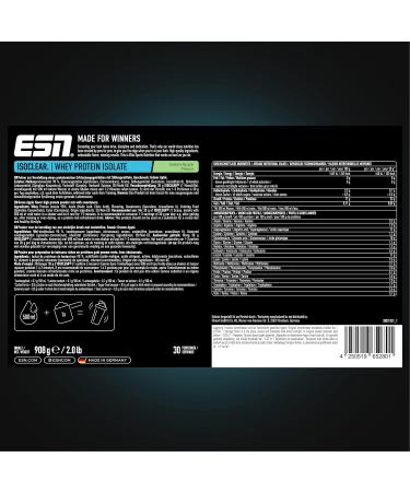 Buy ESN ISOCLEAR Whey Isolate Protein Powder - Green Apple Flavor 908g | Premium Clear Whey Protein for Optimal Performance - Buy Online on GoSupps.com