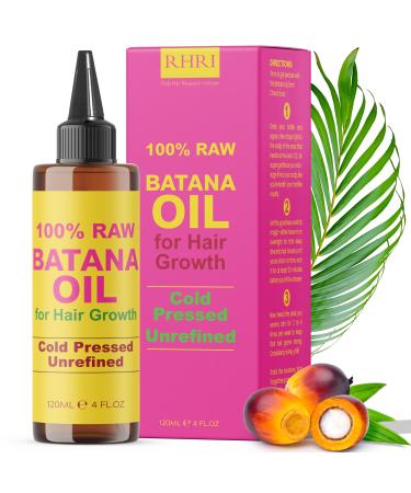 Batana Oil for Hair Growth | 100% Raw and Pure Hair Treatment | Cold Pressed & Chemical-Free for Curly Hair Growth for Men and Women | Tube Jar