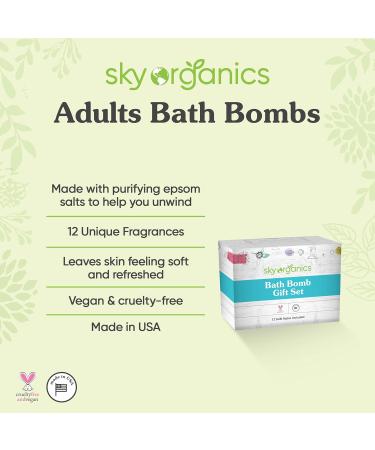 Large Bath Bombs Gift Set - 24 Assorted Scents, 3.2 oz Each - Handmade in USA with Natural Essential Oils for Moisturizing Relaxation and Aromatherapy - Spa Fizzies - Buy Online on GoSupps.com