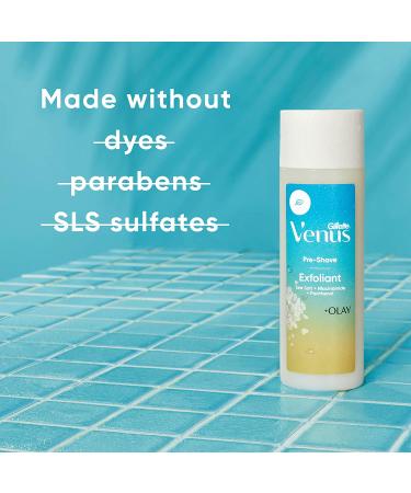 Gillette Venus Women's Pre-Shave Sea Salt Exfoliant Scrub 6.7 oz - Gentle Exfoliation for Smooth Skin - Buy Online on GoSupps.com