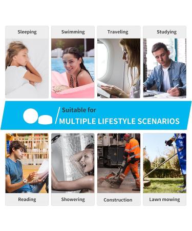 LYSIAN Ultra Soft Moldable Ear Plugs for Sleeping and Swimming - Reusable Noise Cancelling Earplugs for Adults and Kids - Ideal for Sound Blocking, Snoring, Study - Blue - Buy Online on GoSupps.com