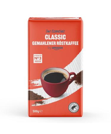 Buy Our Essentials by Amazon Classic Ground Coffee - Medium Roast 500g Pack of 4 | International Shipping Available - Buy Online on GoSupps.com