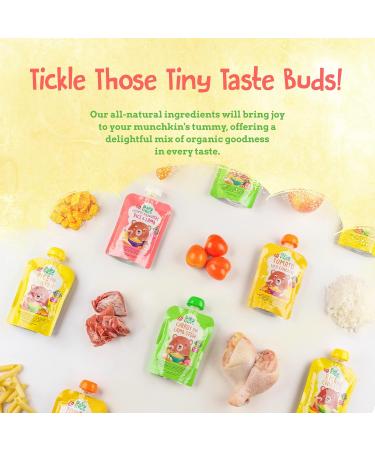 Baby Likes Halal Tomato Pasta Chicken 6 pouches x 130 grams and Rice and Chicken 6 pouches x 130 grams - Textured Meal for Stage 2 Weaning for 7 months plus - Buy Online on GoSupps.com