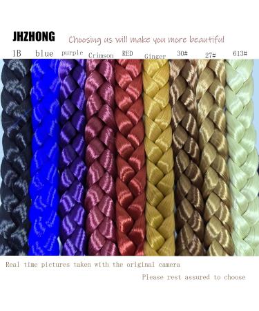 Braid Ponytail Extension Long Straight Ponytail Hair Extensions Women Synthetic Hairpieces JHZHONG-DIY Braid Hair Extension with Hair Tie (30inch/red) 30inch red - Buy Online on GoSupps.com