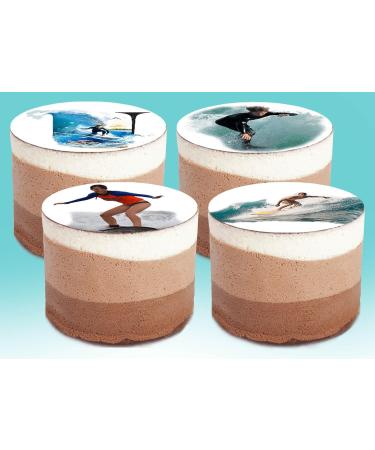 24 x Pre-Cut Surfing 4 Edible Stand up Wafer/Rice Paper Cupcake Cake Toppers Birthday Party Beach Holiday Surfboard Ocean Water Sport Decorations (Surfing 4) - Buy Online on GoSupps.com