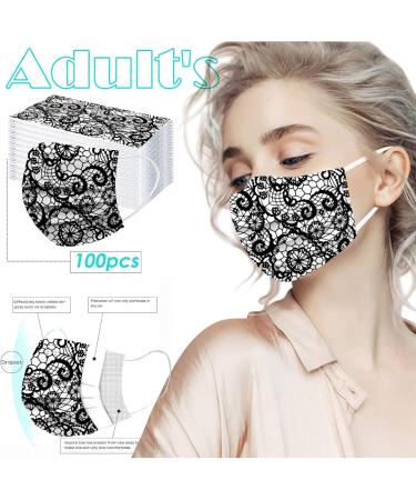 ZQP 100PCS Disposable Face_Mask Valentine's Day Face_Masks for Adult Heart Shaped Design 3Ply Breathable Anti-Dust Safety Pr-otection with Elastic Earloop & Nose Bridge 100PCS A1124-35 - Buy Online on GoSupps.com