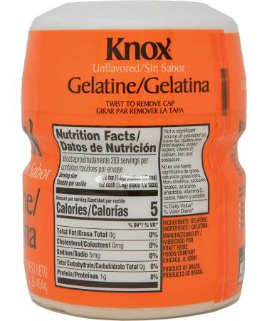 Knox Unflavored Gelatin 1 lb - Top Quality Gelatin for Cooking & Baking - Buy Online on GoSupps.com