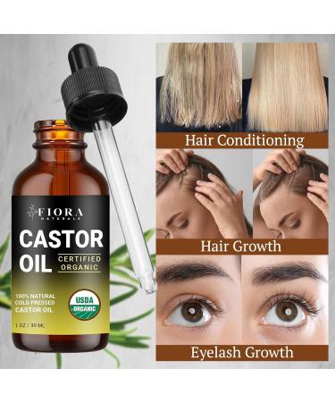 Fiora Naturals Organic Castor Oil and Safeguard Essential Oil Blend Bundle - Buy Online on GoSupps.com