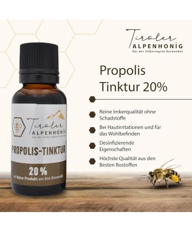 Propolis Drops with Alpine Honey from Tyrol - 20 ml - Natural propolis tincture with 20% propolis extract - Sol - Buy Online on GoSupps.com