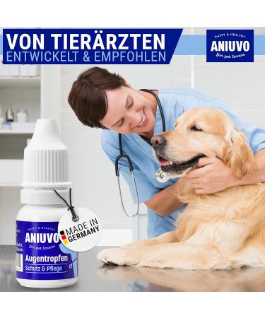Aniuvo Eye Drops for Dogs & Cats - Made in Germany | Colloidal Silver Eye Care for Tear Stains & Irritated Eyes - 10ml - Buy Online on GoSupps.com
