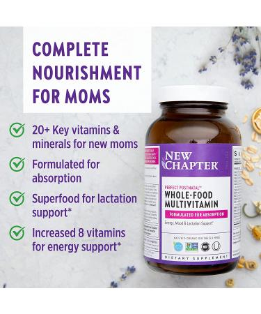 New Chapter Perfect Postnatal Multivitamin - 96 Vegetarian Whole-Food Tablets - Buy Online on GoSupps.com