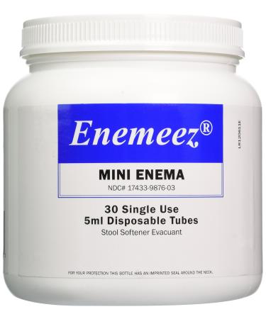 ENEMEEZ MINI ENEMA Size: 30 Count Disposable Tubes