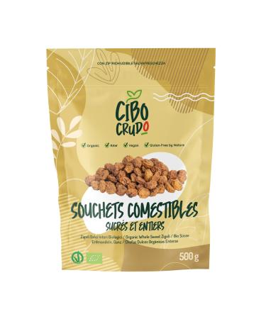 Whole Organic Hazel - 500 g. Chufa Earth Almond our Tiger Nuts. Gluten Free and Raw Tubers. Natural Tubers and Peel-free.