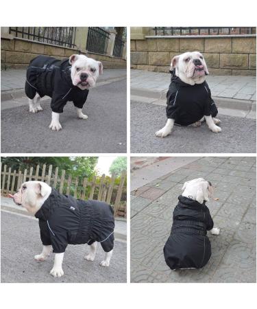 Waterproof Reflective Dog Jacket | Windproof Snow-Proof Vest for Small Medium Large Dogs | Black | Size M (14) - Buy Online on GoSupps.com