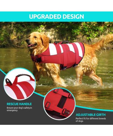 Cit toile Adjustable Dog Life Jacket | Best Buoyancy for Small Medium & Large Dogs | Ideal for Swimming & Safety - Buy Online on GoSupps.com