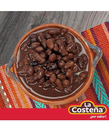 La Costena Black Whole Beans 12 x 400g Case/Mexican Frijoles Black Whole Beans Canned Cooked Beans (Pack of 12) - Buy Online on GoSupps.com