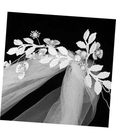 HAPINARY Tiara Pearl Yarn Wedding Veil Long Veil for Bride Wedding White Wedding Veil Wedding Veils for Brides Long Veil for Wedding Bridal Veil Veils for Women Wedding Veil for Brides - Buy Online on GoSupps.com