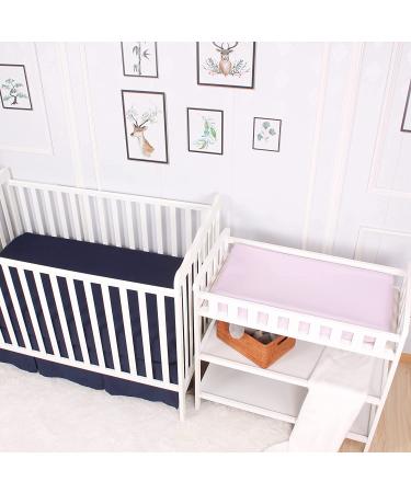 CaSaJa Diaper Changing Pad Cover for Baby Girls Set of 3  Snug Fit 4-Sided Contoured Changing Table Pad 16x31 16x32  Fitted Change Pad Sheet Gray Purple Pink  100% Silky Soft Breathable Microfiber Light Grey & Light Purple & Pink Pack of 3 - Buy Online on GoSupps.com