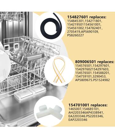 Buy 154827601 Dishwasher Bottom Door Seal | Fits Frigidaire Kenmore & Electrolux - Replacement AP5690109 & More - Buy Online on GoSupps.com