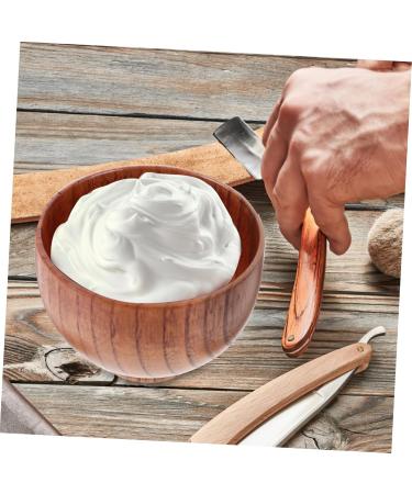 Frcolor 2-St Shaving Shell | Wooden Shaving Soap Bowl & Brush Set for Men | Art of Shaving Cup | Perfect Gift for Fathers - Buy Online on GoSupps.com