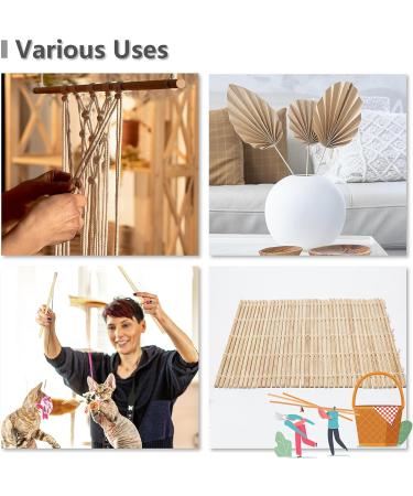 12 Inch Wooden Dowel Rods - 25 PCS Unfinished Round Sticks for DIY Crafts and Events - Buy Online on GoSupps.com