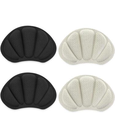 Sibba Heel Pillows - Anti-Slip Inserts & Blister Protectors for Oversized Shoes (Black/Nude) - Self-Adhesive Comfort Pads - Buy Online on GoSupps.com