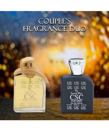 CSC Couple Set Perfume for Women/Men Eau De Parfum - Amber Floral Jasmine Bourbon Vanilla & Woods Oriental-Floral Women/Men Cologne with a Modern Twist Elegant 100ml Bottle for Best Gift - Buy Online on GoSupps.com